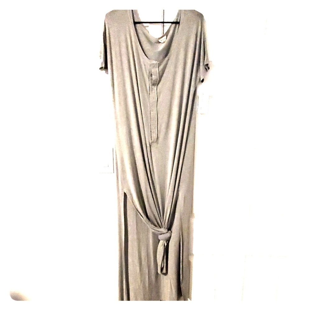 Gray maxi dress